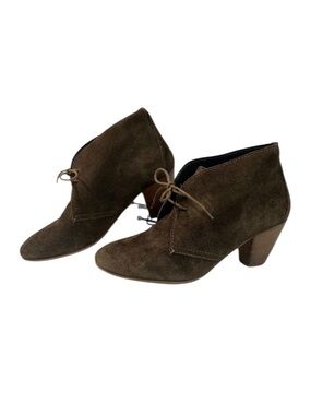 MADEWELL 1937 Footwear Suede Leather lined Y2K Wedge Booties Sz 7